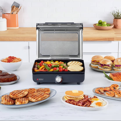 Indendørs Grillpande 500°F Nonstick Plade Familieretter