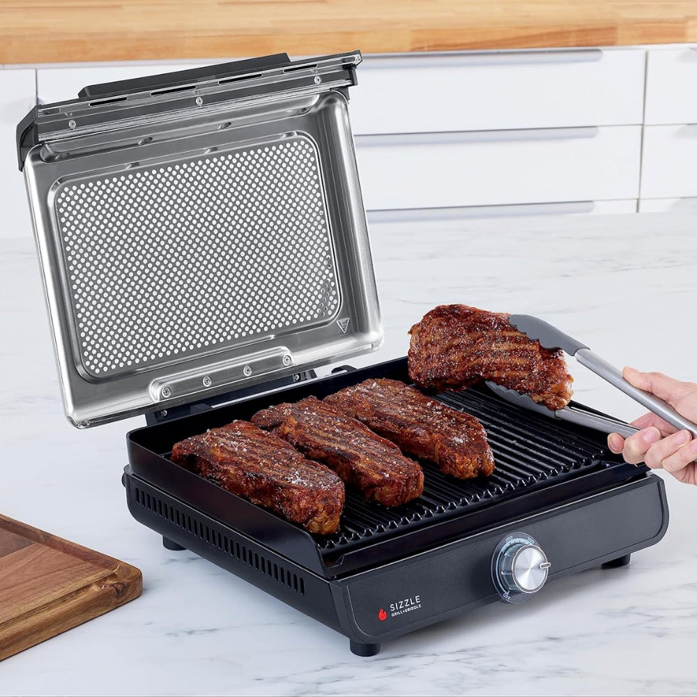 Indendørs Grillpande 500°F Nonstick Plade Familieretter