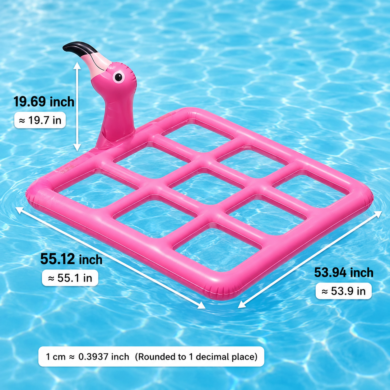 Colac gonflabil pentru piscină Flamingo, jucărie plutitoare pentru apă