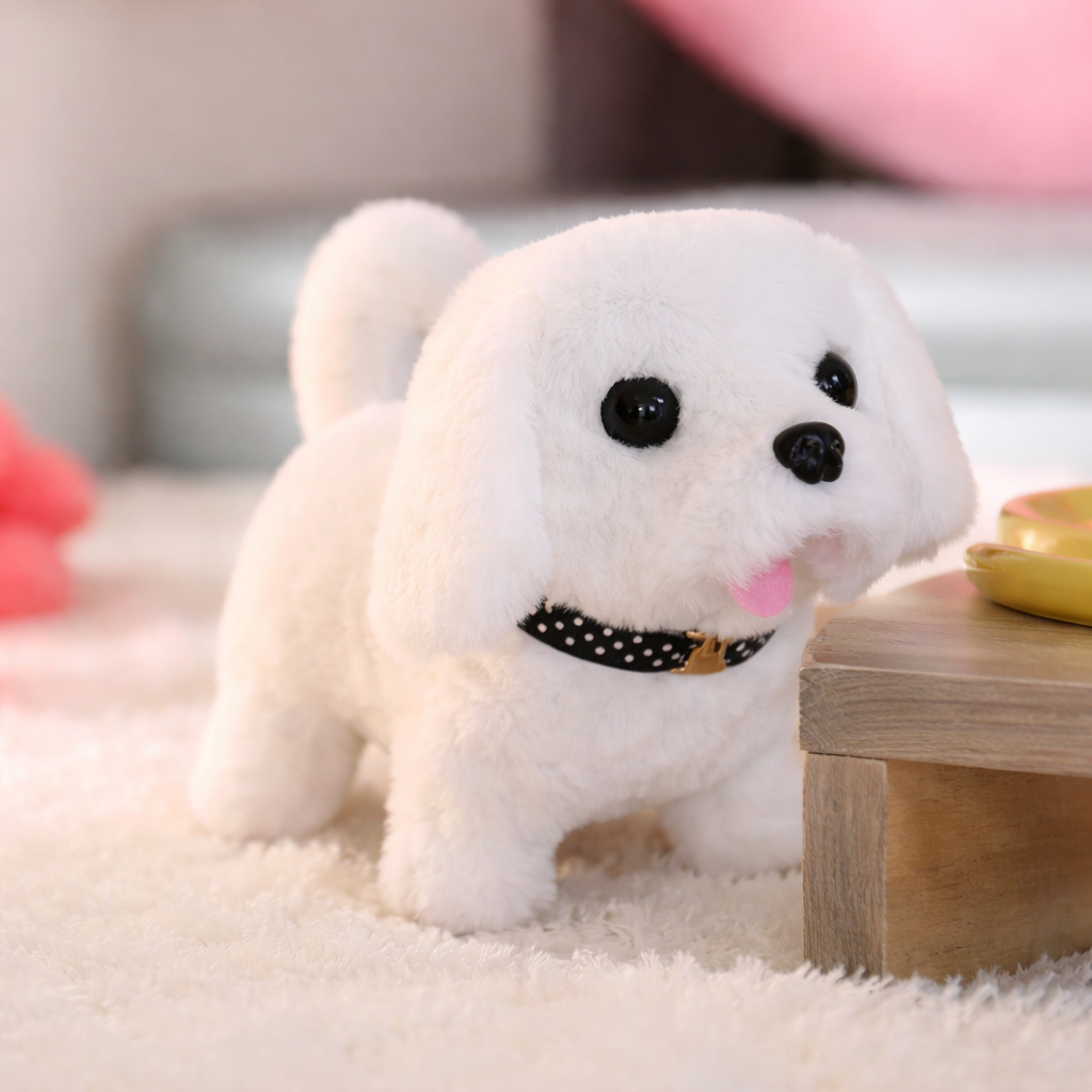 Legetøj Robot Hund Plys Interaktiv Gående Lyd