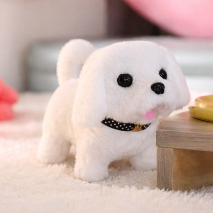 Legetøj Robot Hund Plys Interaktiv Gående Lyd