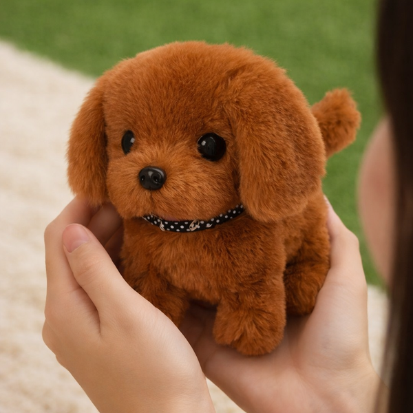 Legetøj Robot Hund Plys Interaktiv Gående Lyd