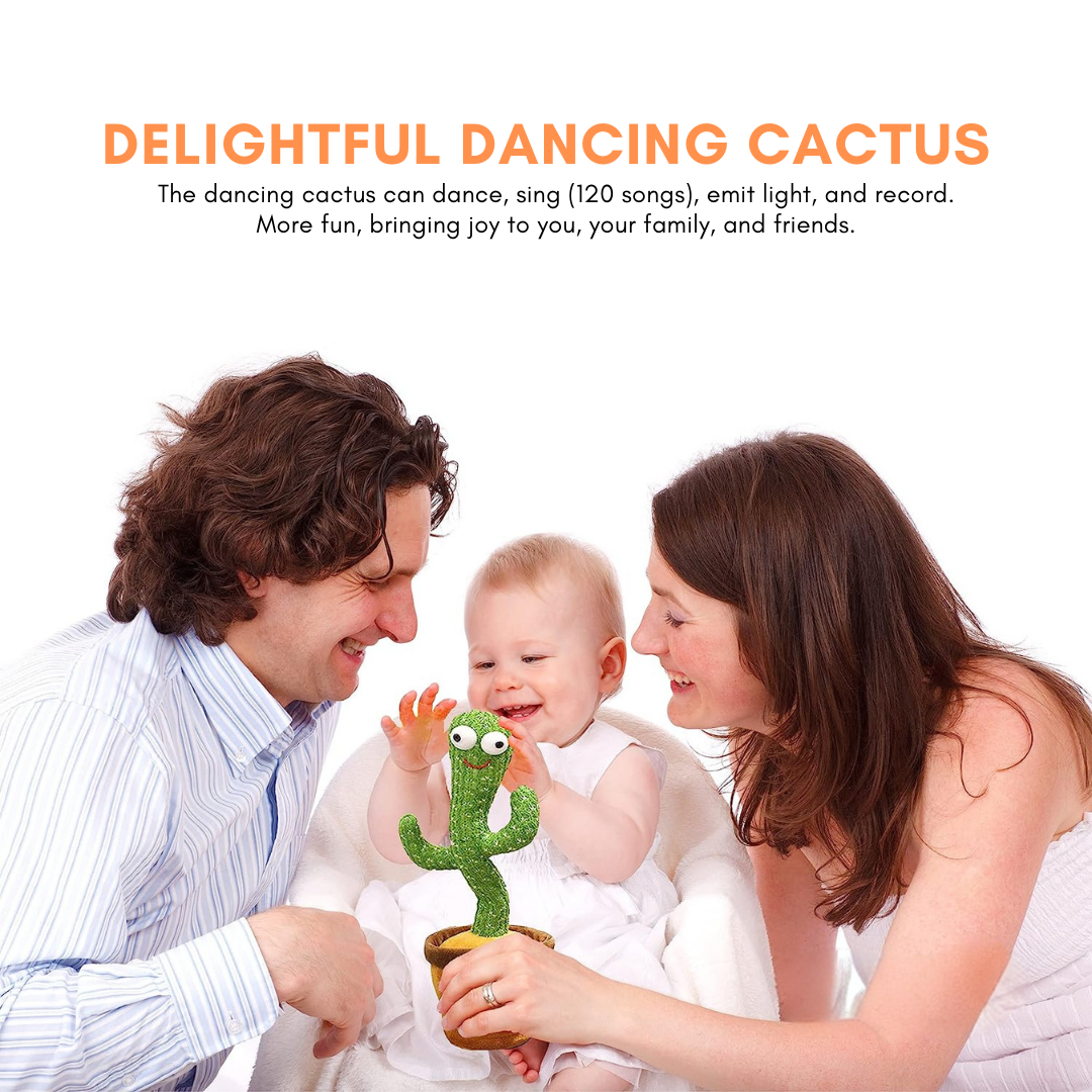 Juguete interactivo de cactus bailarín que habla y canta de peluche