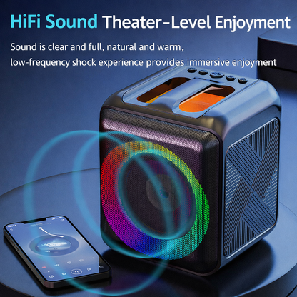 Máquina de karaoke Altavoz portátil Bluetooth Micrófonos inalámbricos