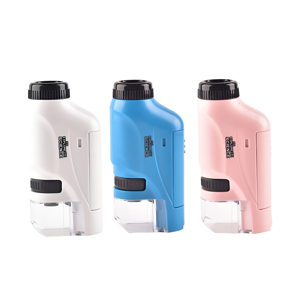 Microscopio Portatile per Bambini Tascabile Manuale Compatibile con App