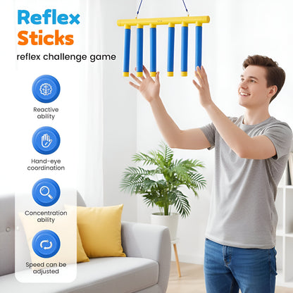 Kids Reflex Game Reaction Trainer Falling Stick Drop Challenge