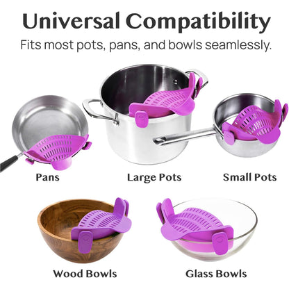 Køkkensigte Klemme Stil Gryde Pasta Dørslag Silikone