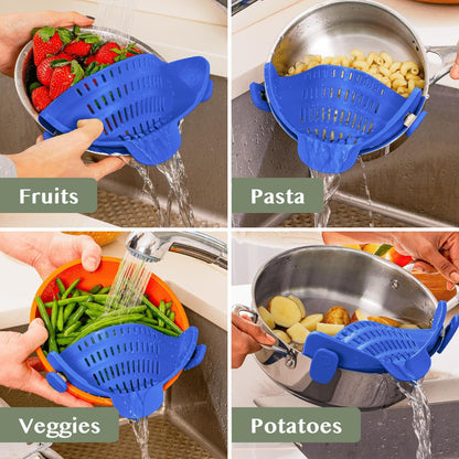 Køkkensigte Klemme Stil Gryde Pasta Dørslag Silikone