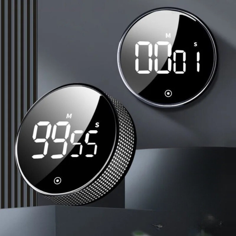 Temporizador de cocina digital con cuenta regresiva y reloj magnético
