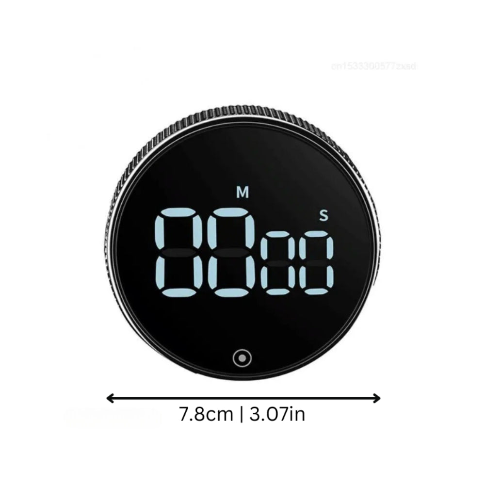 Temporizador de cocina digital con cuenta regresiva y reloj magnético