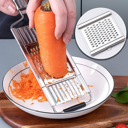 Fatiador de Legumes para Cozinha Mandolina de Aço Inoxidável Conjunto de Cortadores