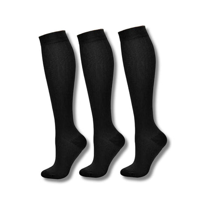 Calcetines de compresión para mujer hasta la rodilla, soporte para viajes y deporte