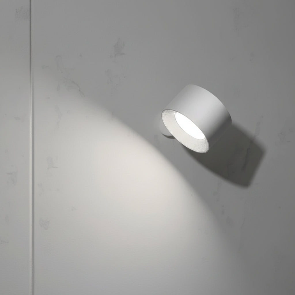 Lampada da parete senza fili a LED rotante per notte