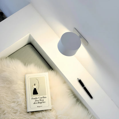 Lampada da parete senza fili a LED rotante per notte