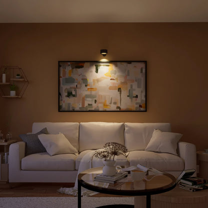 Lampada da parete senza fili a LED rotante per notte