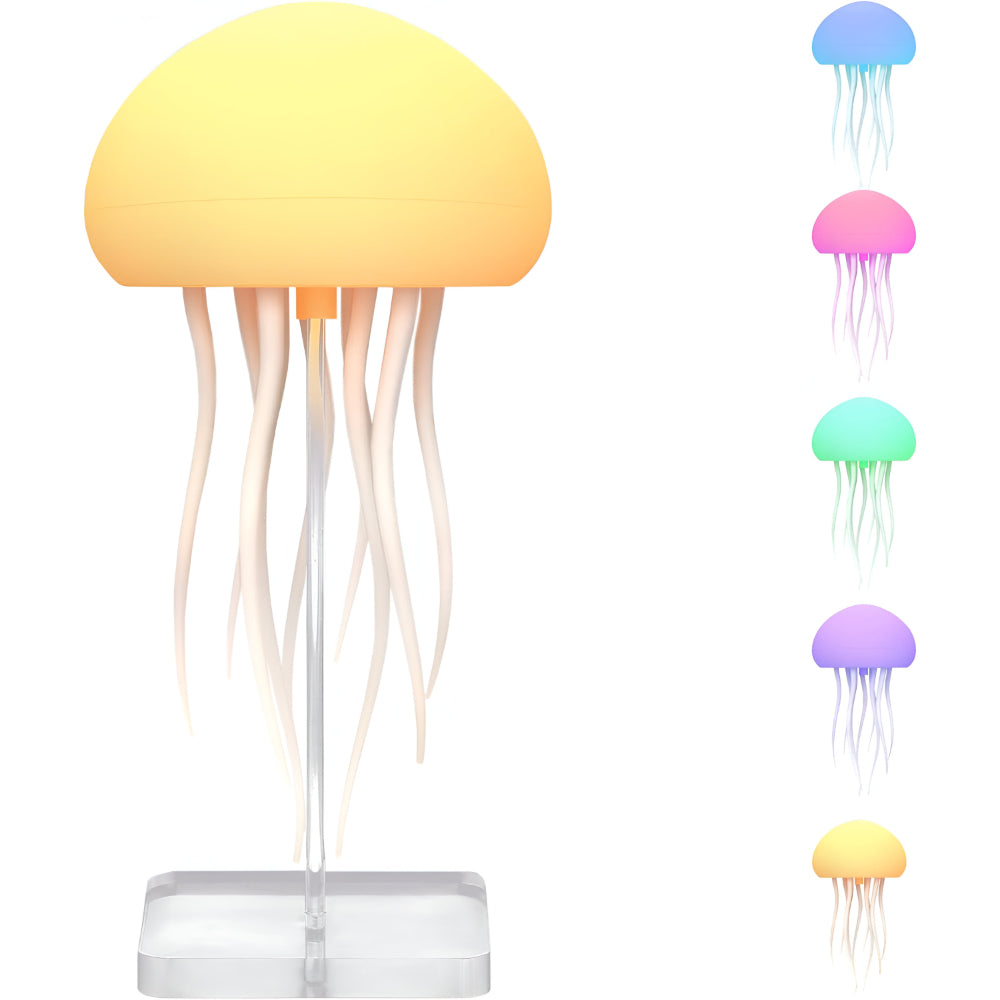 Lampada a LED Luce d'Ambiente per Atmosfera Luce Notturna a Forma di Medusa Decorazione