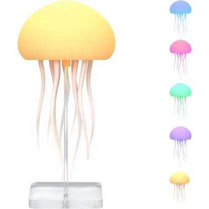 Lampada a LED Luce d'Ambiente per Atmosfera Luce Notturna a Forma di Medusa Decorazione