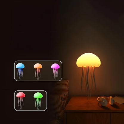 Lampada a LED Luce d'Ambiente per Atmosfera Luce Notturna a Forma di Medusa Decorazione