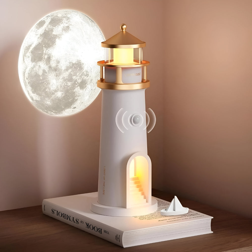 Lampă de decor pentru cameră cu proiecție de far LED cu lumină de noapte