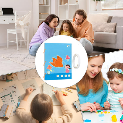 Set de activități puzzle 3D de geometrie pentru învățare