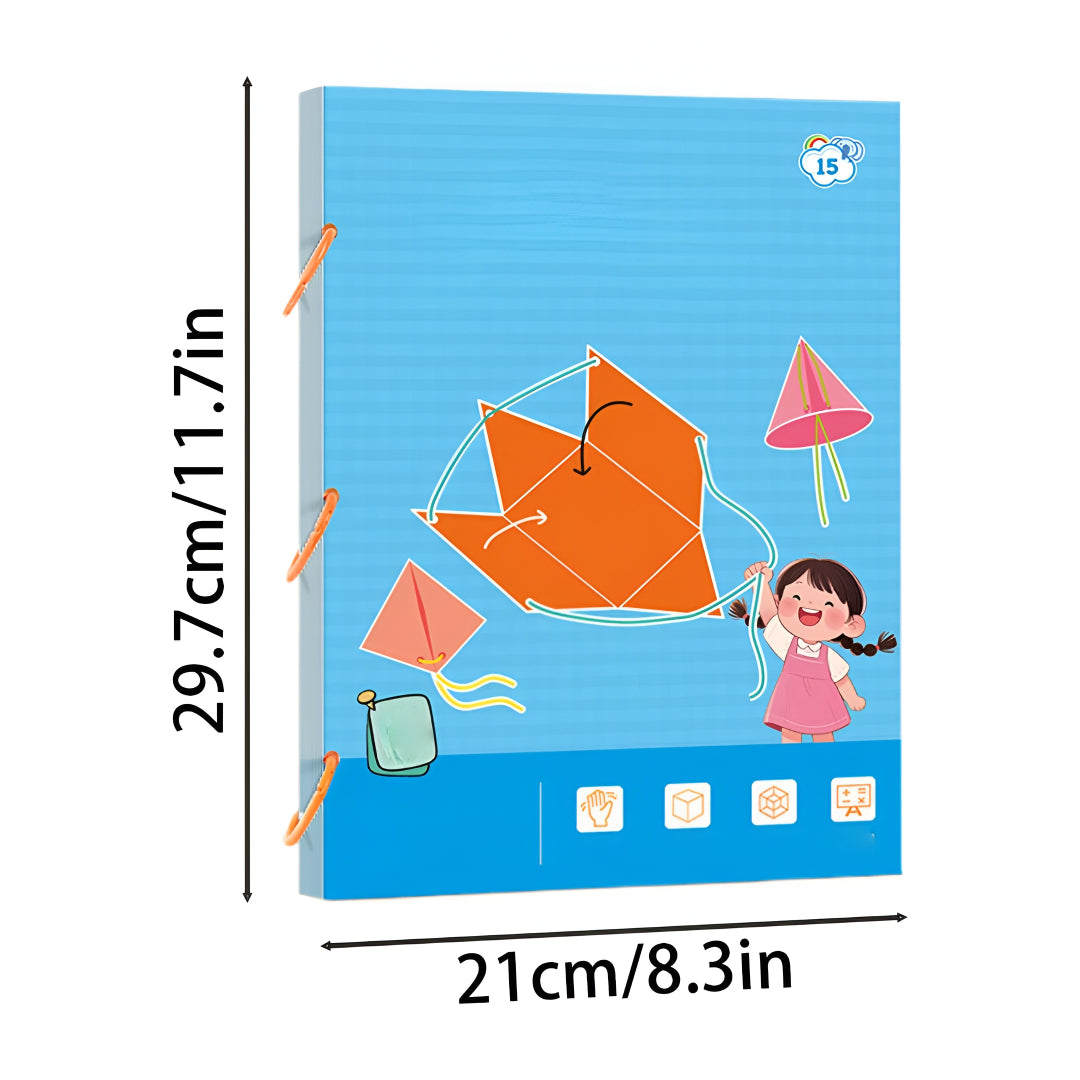 Set de activități puzzle 3D de geometrie pentru învățare