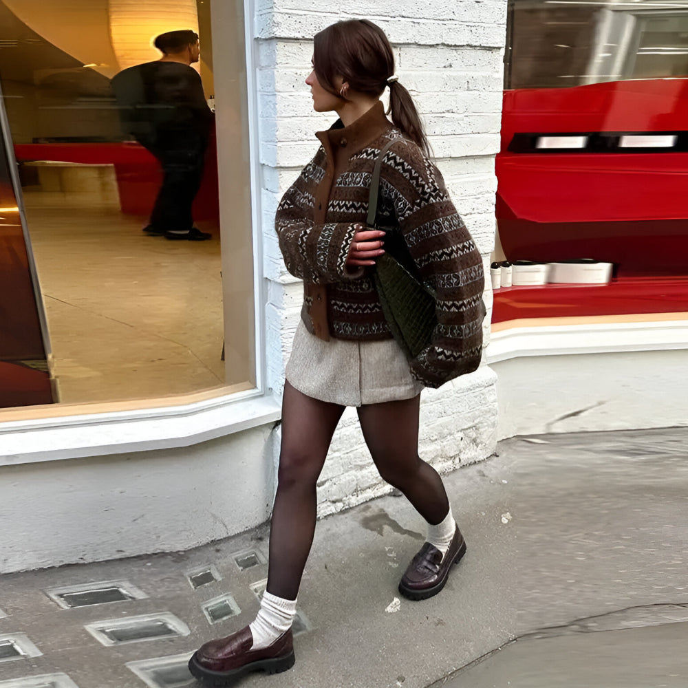 Leggings termici a effetto trasparente, foderati per l'inverno