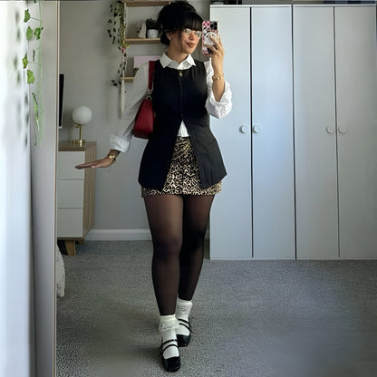Leggings termici a effetto trasparente, foderati per l'inverno