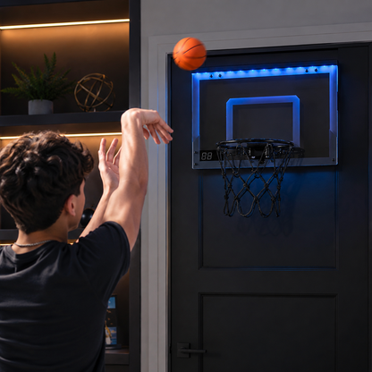 Light Up Basketball Hoop Electronic Scoring Indoor Play
