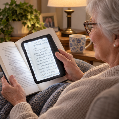Lighted Magnifier Portable Reading LED Foldable Handheld