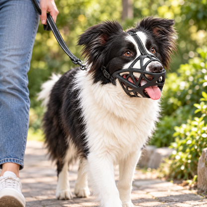 Lightweight Adjustable Dog Muzzle Breathable Design
