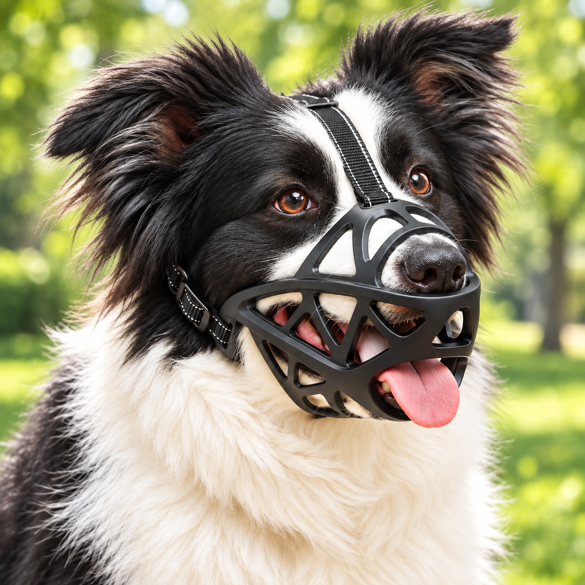 Lightweight Adjustable Dog Muzzle Breathable Design