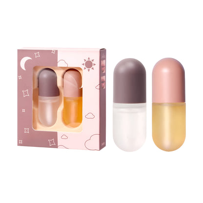 Conjunto de Brilho Labial Hidratante e Volumizador