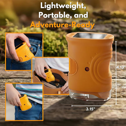 Microscopio digitale portatile tascabile 1000x con luce LED e fotocamera per apprendimento