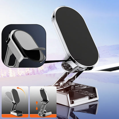 Supporto magnetico pieghevole in lega per telefono da auto da cruscotto