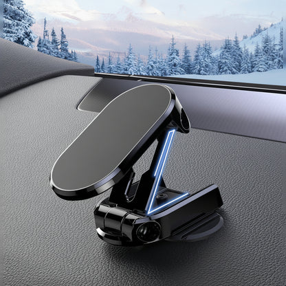 Supporto magnetico pieghevole in lega per telefono da auto da cruscotto