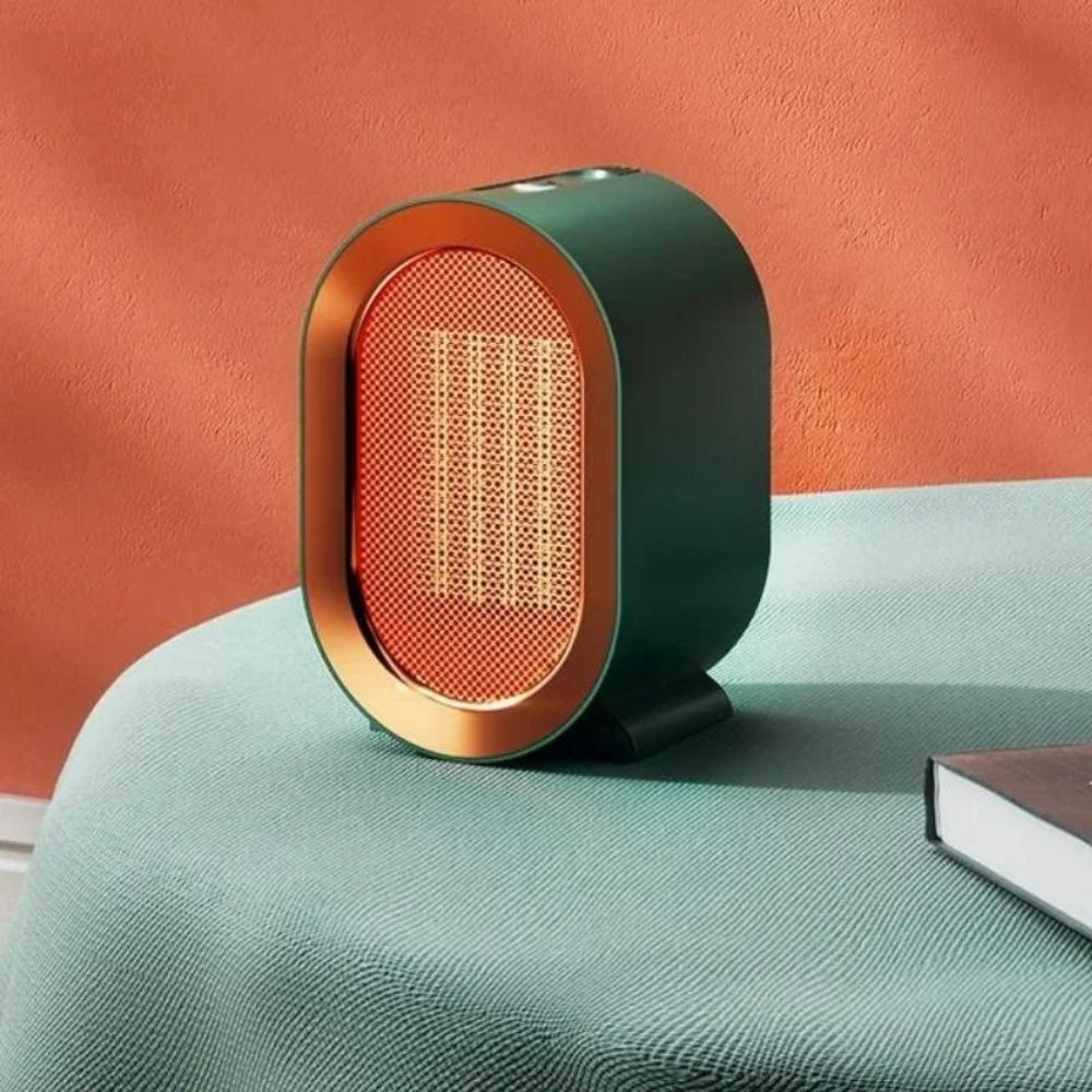 Calefactor portátil eléctrico pequeño para habitación con termostato ajustable