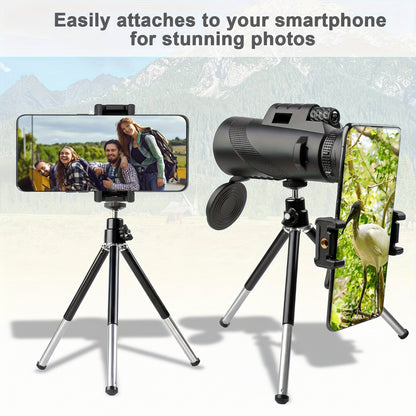 Monocular Telescope Phone Adapter HD Outdoor Viewing Scope