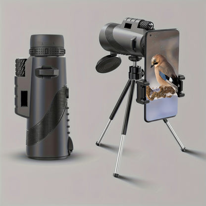 Monocular Telescope Phone Adapter HD Outdoor Viewing Scope