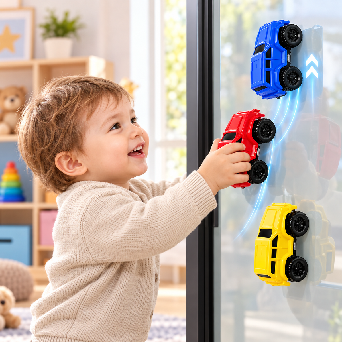 Magnetische Kletterautos - Wandskletterspielzeug für unterhaltsame Aktivitäten