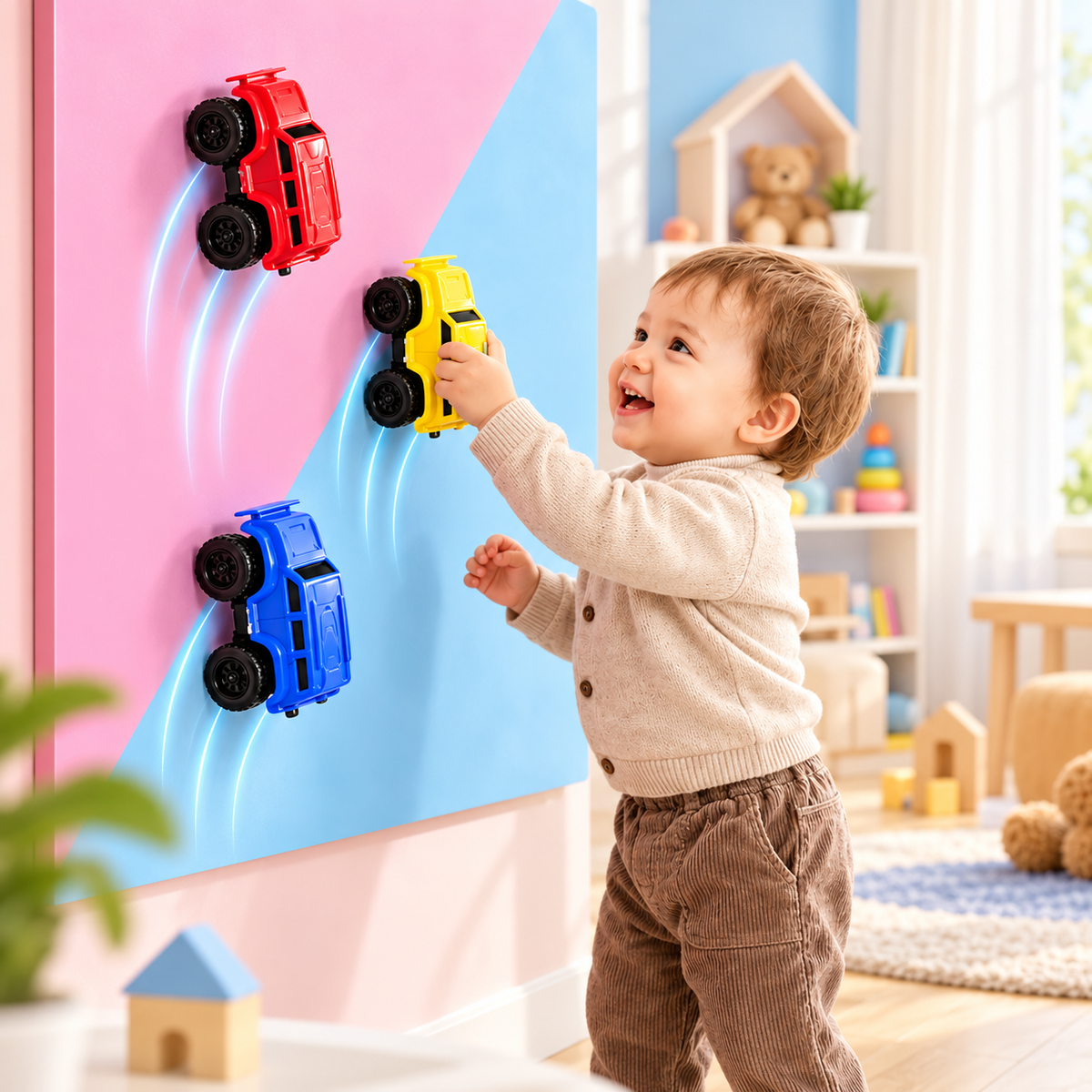 Magnetische Kletterautos - Wandskletterspielzeug für unterhaltsame Aktivitäten
