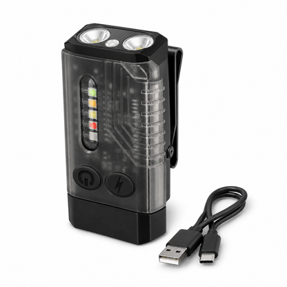 Magnetic Flashlight Portable Rechargeable Pocket Clip