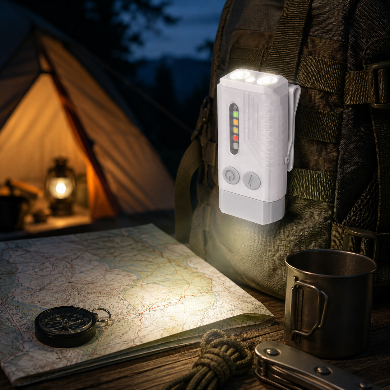 Magnetic Flashlight Portable Rechargeable Pocket Clip