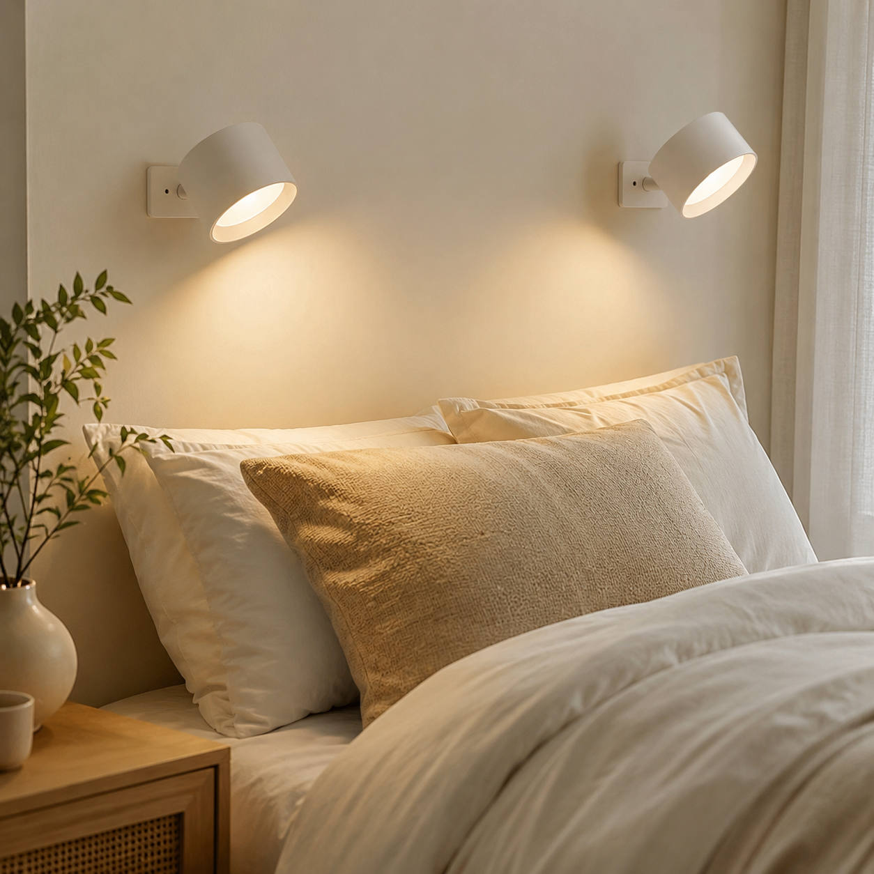 Applique murale magnetica ricaricabile, regolabile, wireless ed elegante