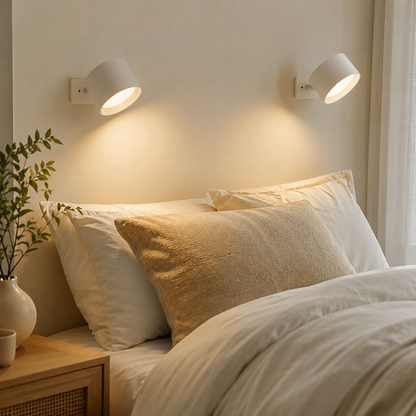 Applique murale magnetica ricaricabile, regolabile, wireless ed elegante