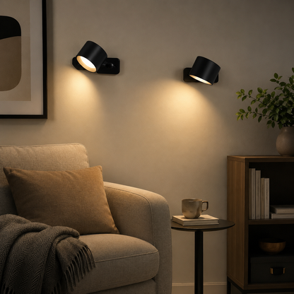 Applique murale magnetica ricaricabile, regolabile, wireless ed elegante