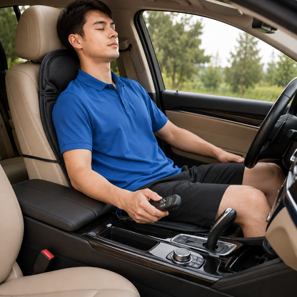 Massage-Sitzauflage, vibrierender Autositzbezug und Sitzkissen