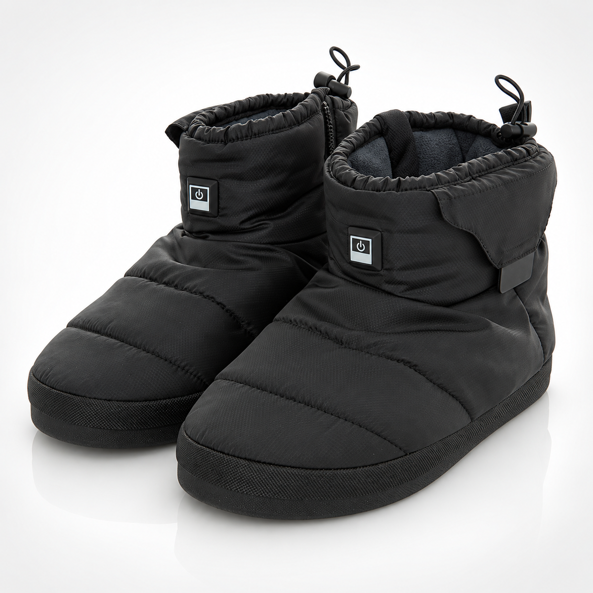 Memory Foam Heated Slippers Outdoor Adjustable Cozy Grip