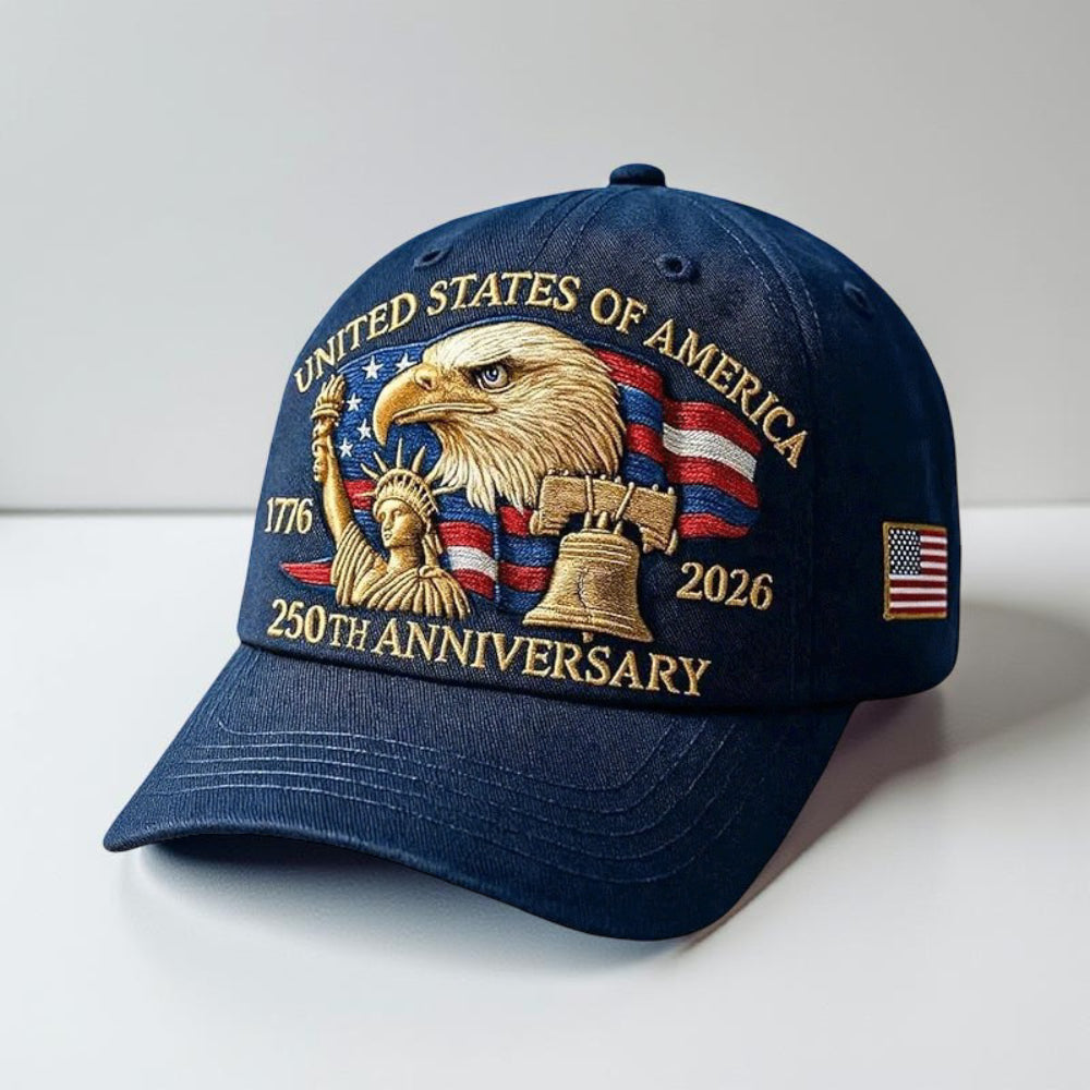 Herren Baseballmütze Patriotischer Adler 250. Jubiläum Veteranenhut