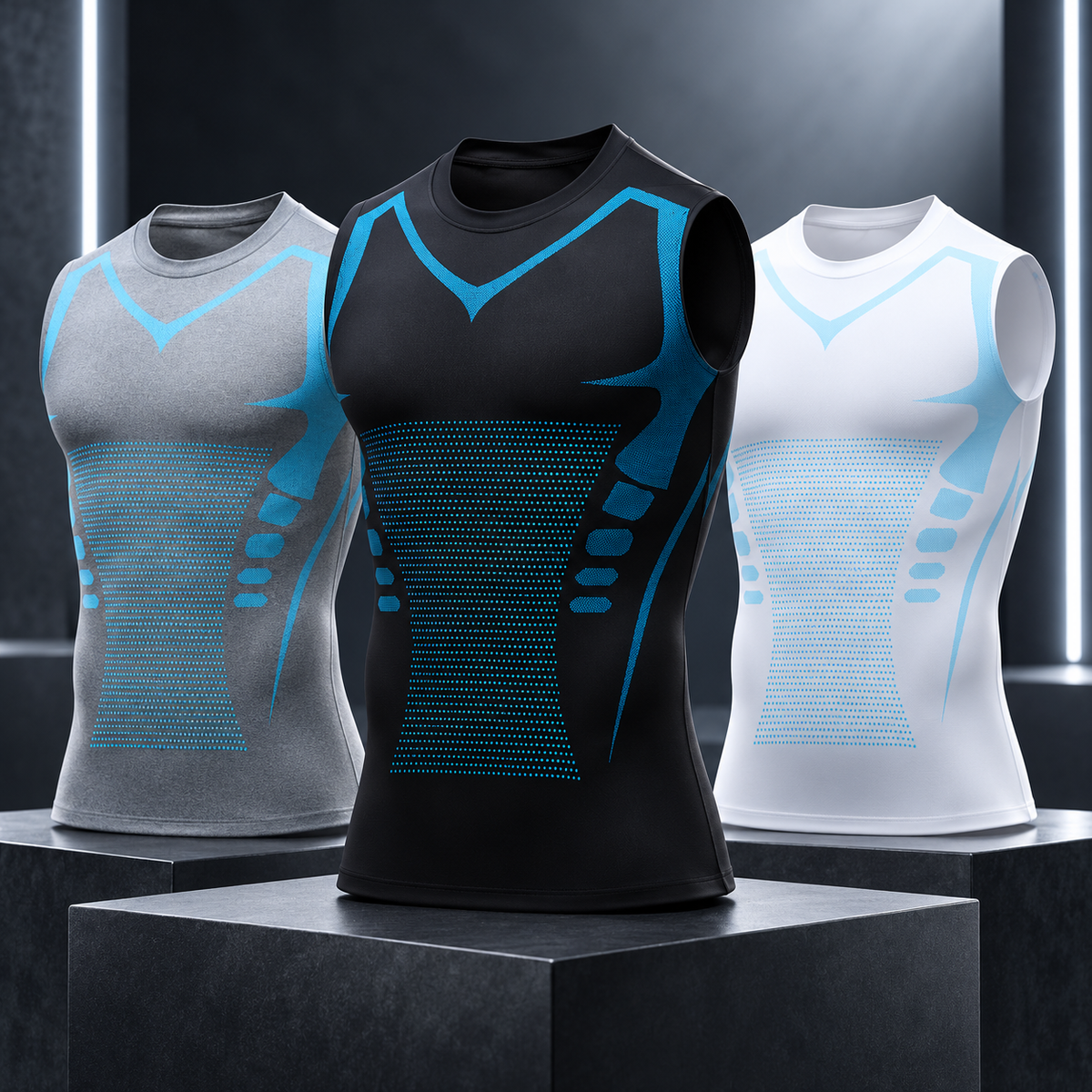 Camiseta de tirantes de compresión para hombre Fitness | Ropa de entrenamiento