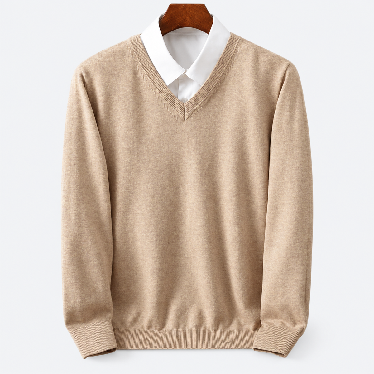 Herren-Pullover mit Rundhalsausschnitt | Lässiger Strick